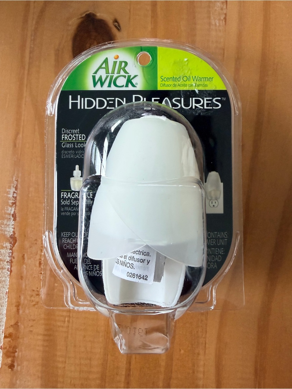 5 AIR WICK Hidden Pleasures Scented Oil Warmer Discreet Frosted Glass Plug-In